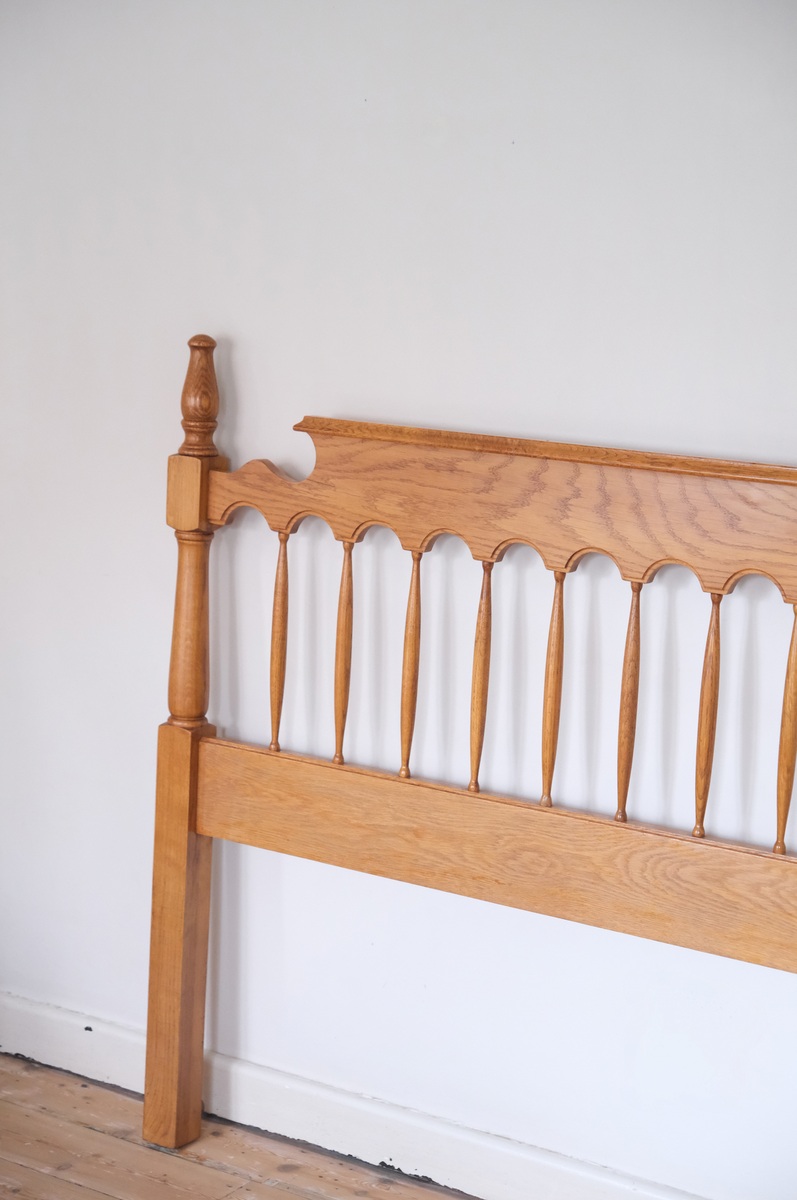 Oak wood queen size headboard Maison Cape Town