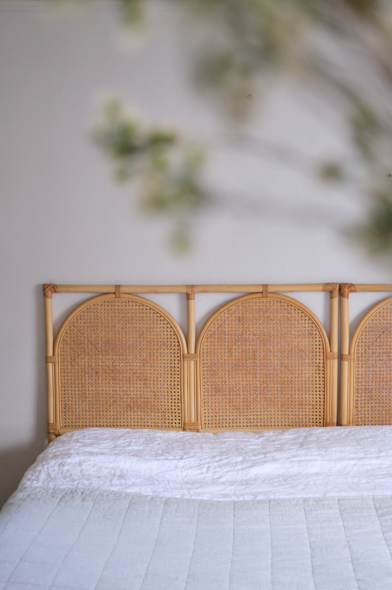 King cane headboard in perfect condition Maison Cape Town