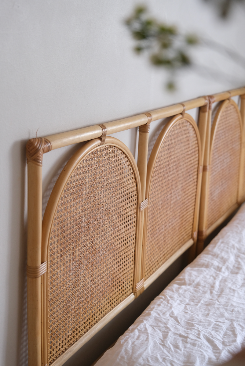 King cane headboard in perfect condition Maison Cape Town
