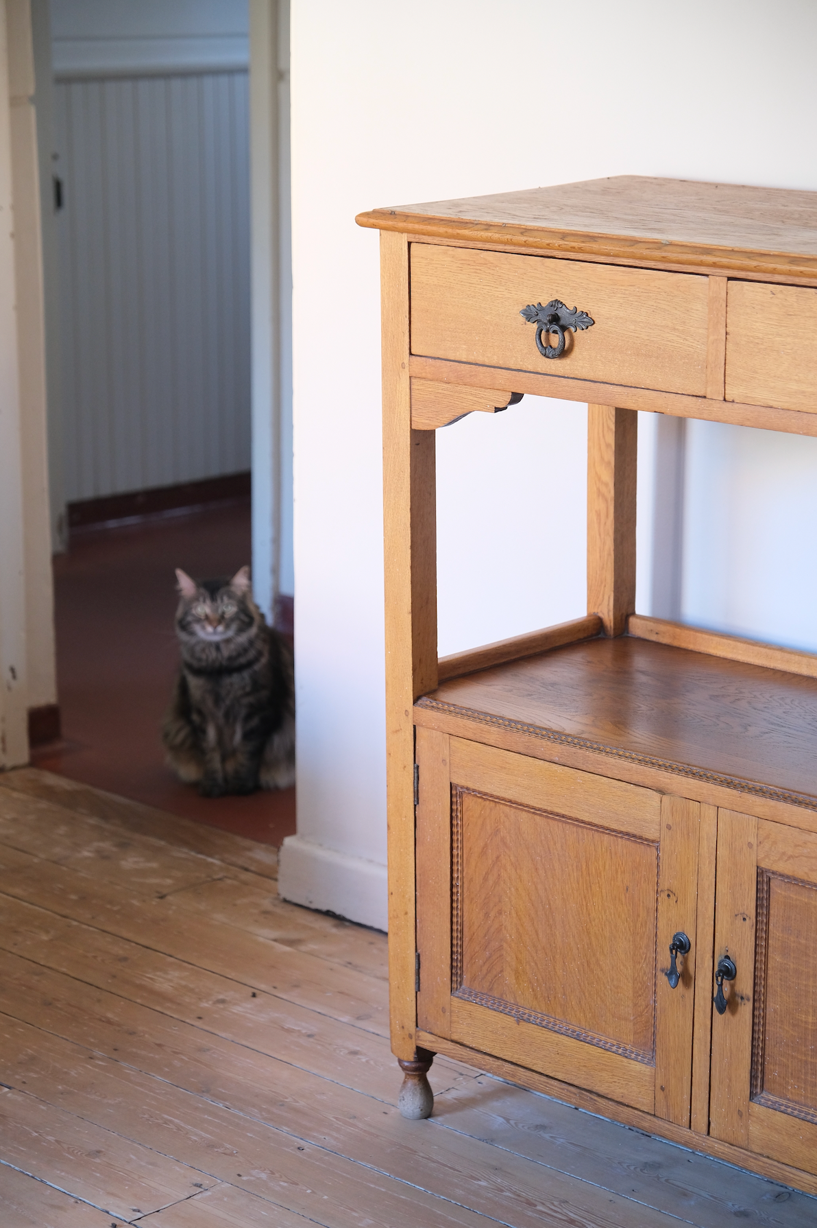 Antique farm style console