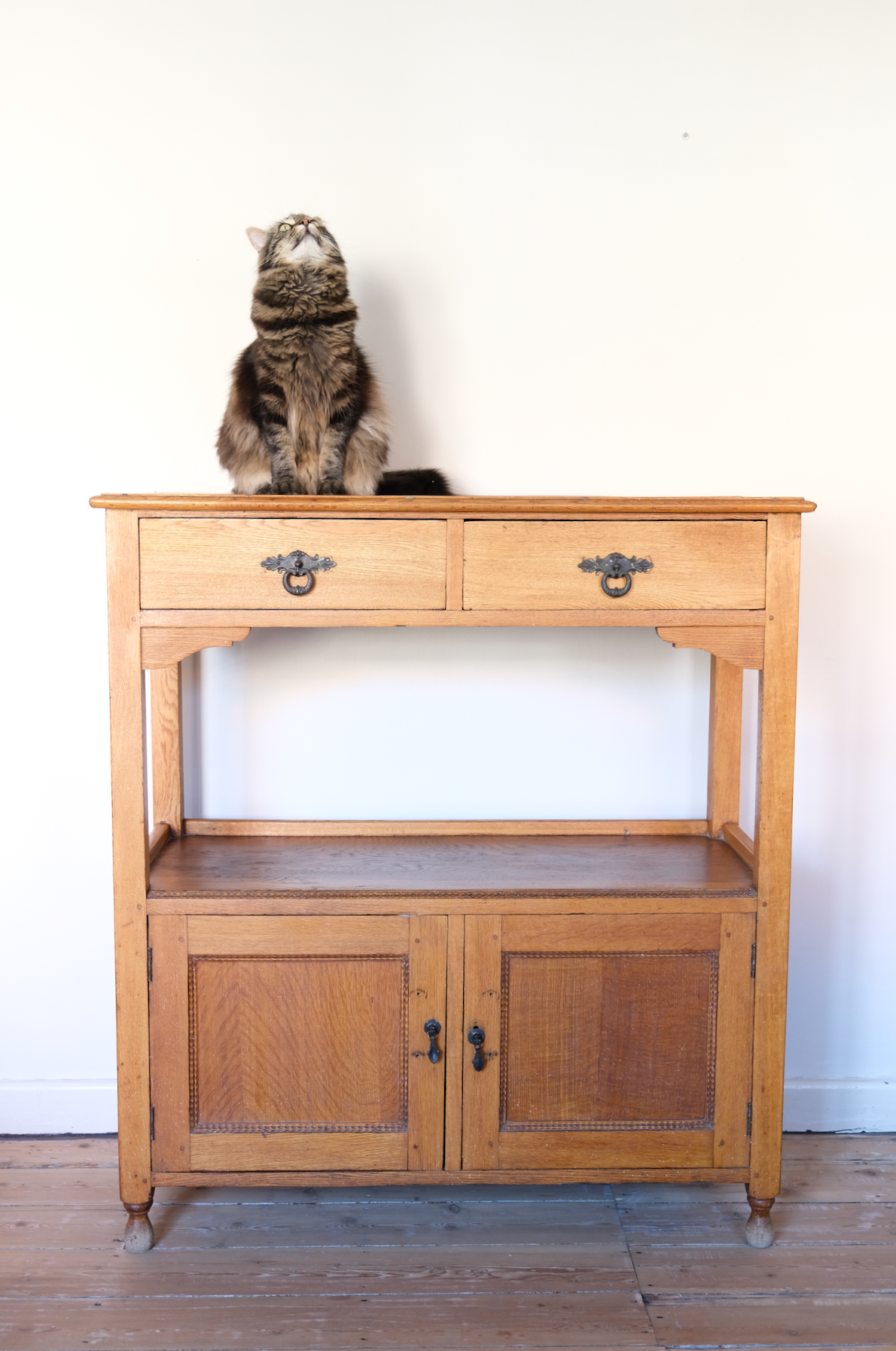 Antique farm style console