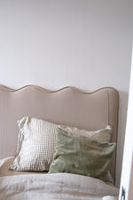 Load image into Gallery viewer, The Wavy Headboard (different fabric options)

