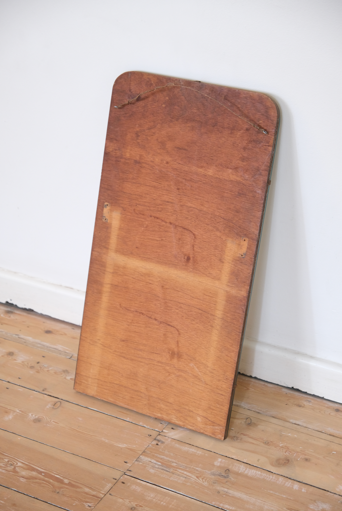 Vintage mirror with solide wooden back