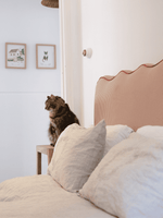 Load image into Gallery viewer, The Wavy Headboard (different fabric options available)
