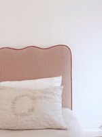 Load image into Gallery viewer, The Wavy Headboard (different fabric options available)
