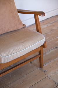 Country Style Armchairs in corduroy material