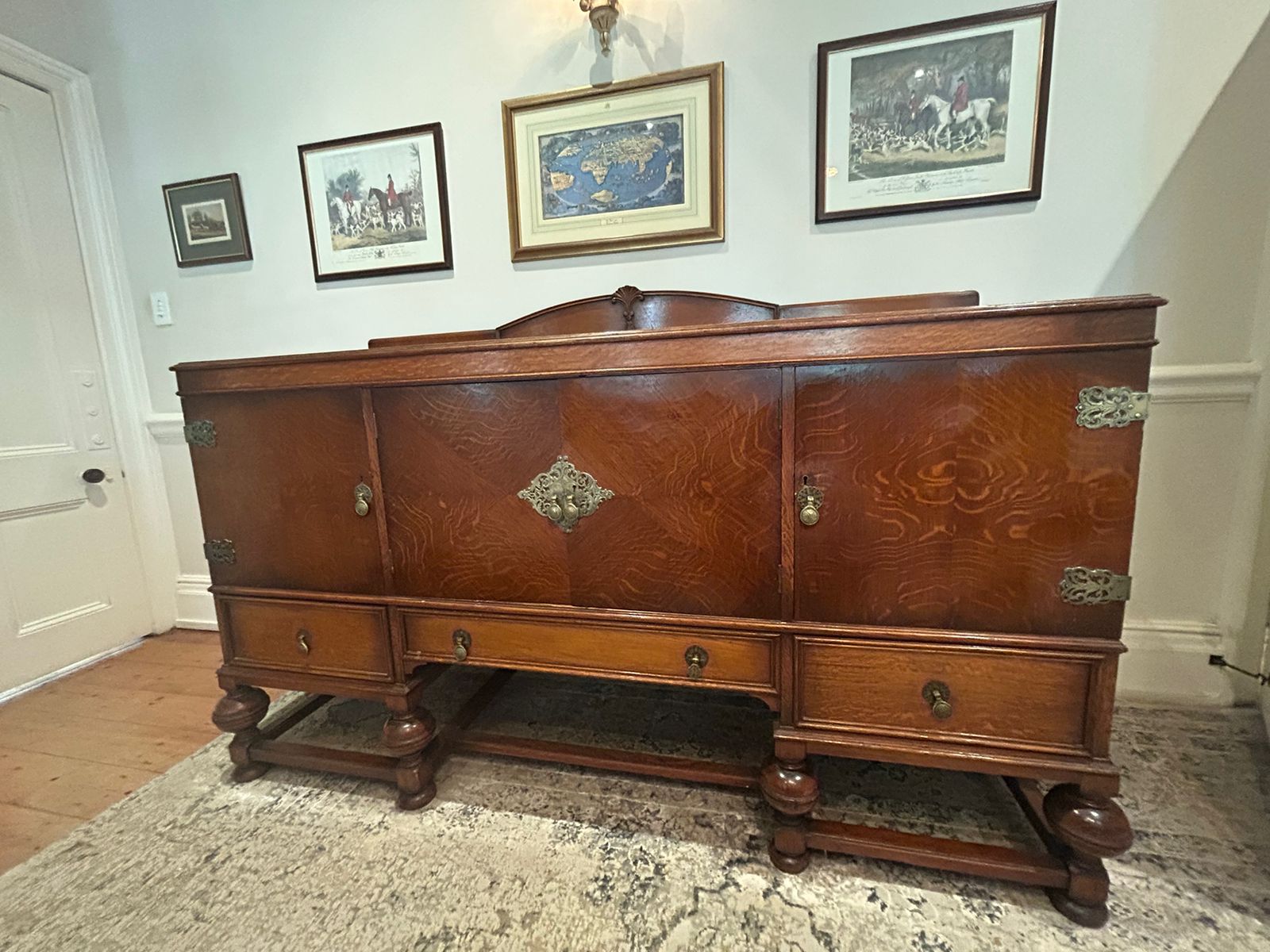 1910-1920's original Belweb serving oak sideboard I 📍 Rosebank, CPT