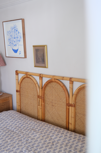 Queen size cane headboard