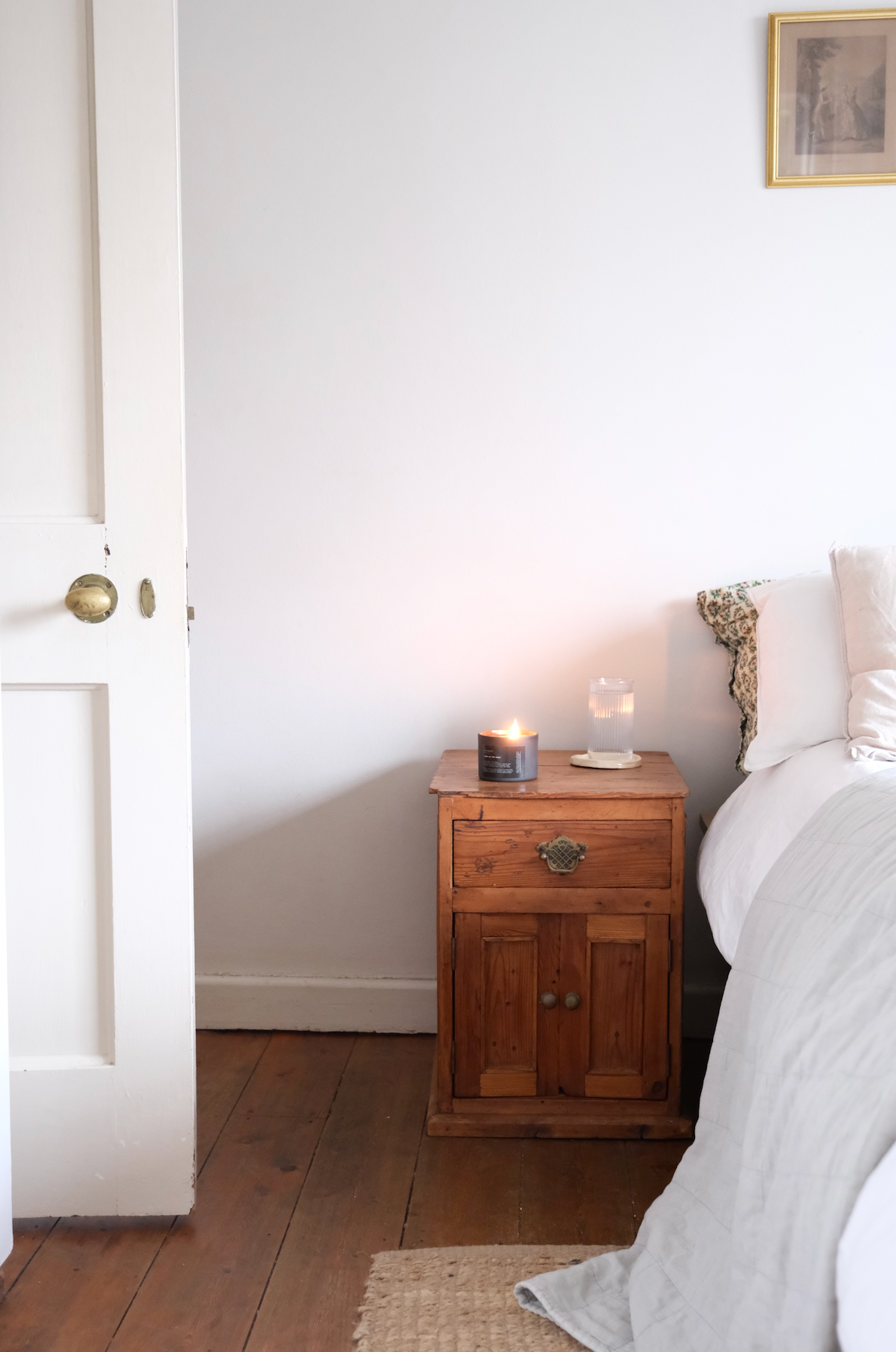 Pair of beautiful rustic bed side tables