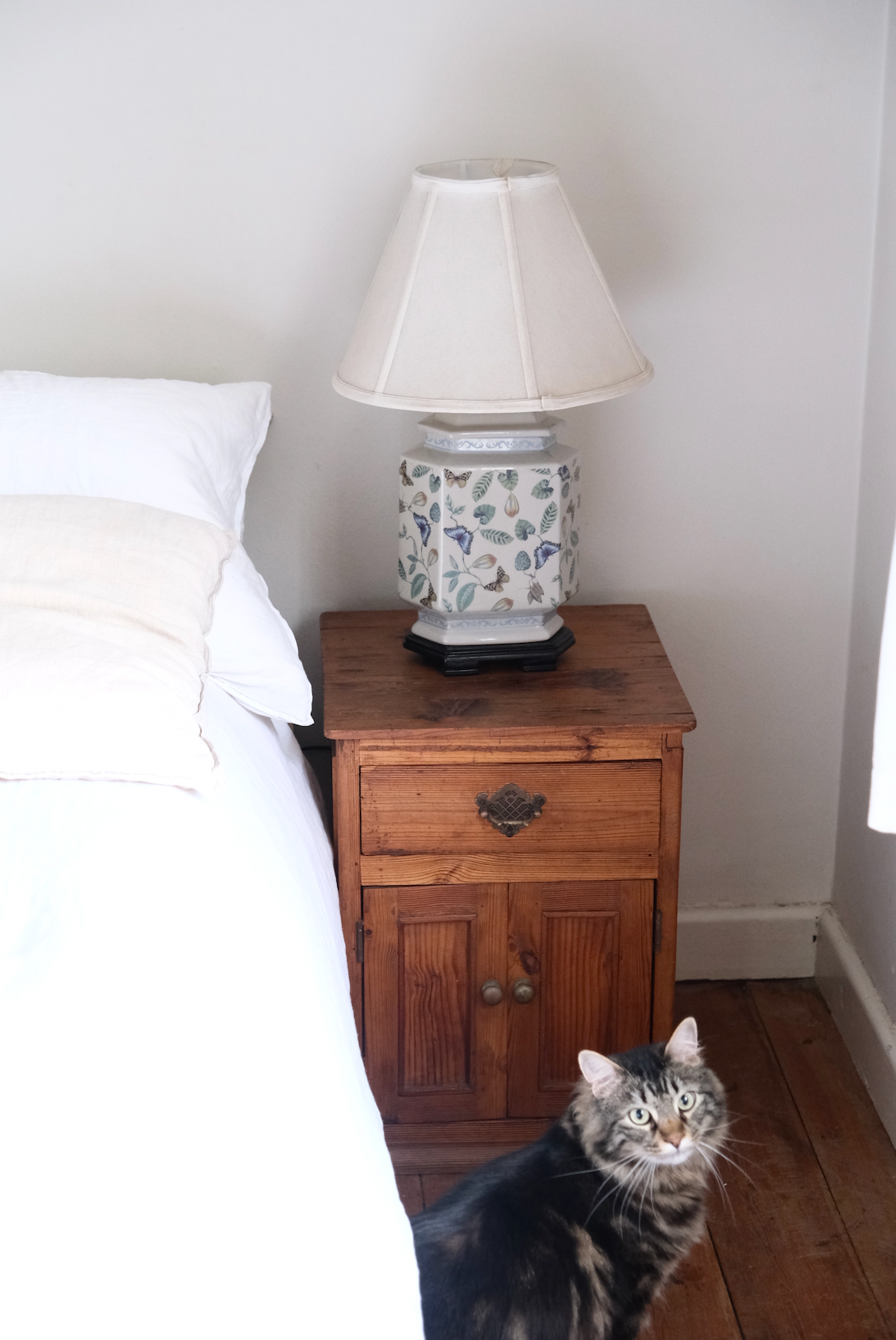 Pair of beautiful rustic bed side tables