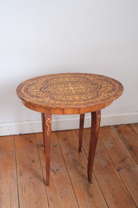 A pair of Antique side tables with french style legs