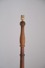 Load image into Gallery viewer, Tall standing wooden lamp
