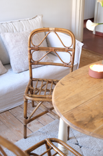 Load image into Gallery viewer, 6 bamboo cane dining chairs
