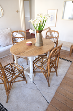 Load image into Gallery viewer, 6 bamboo cane dining chairs
