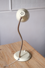 Load image into Gallery viewer, Cream vintage office lamp
