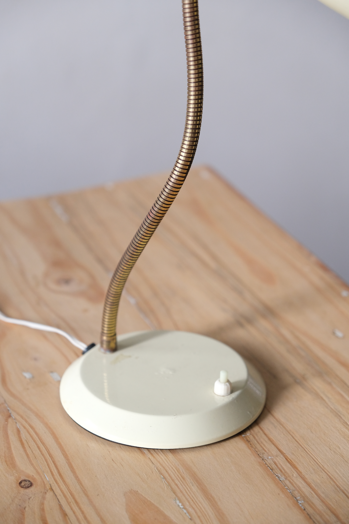 Cream vintage office lamp