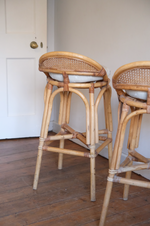 Load image into Gallery viewer, Four beautiful cane bar stools
