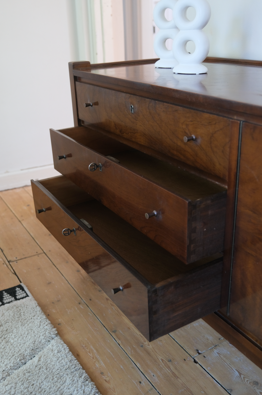 Mid-Century Modern Imbuia wood sideboard