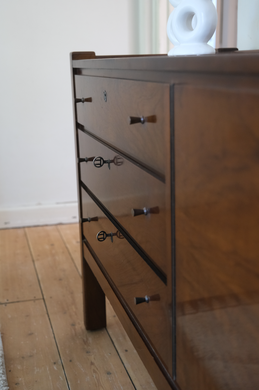 Mid-Century Modern Imbuia wood sideboard