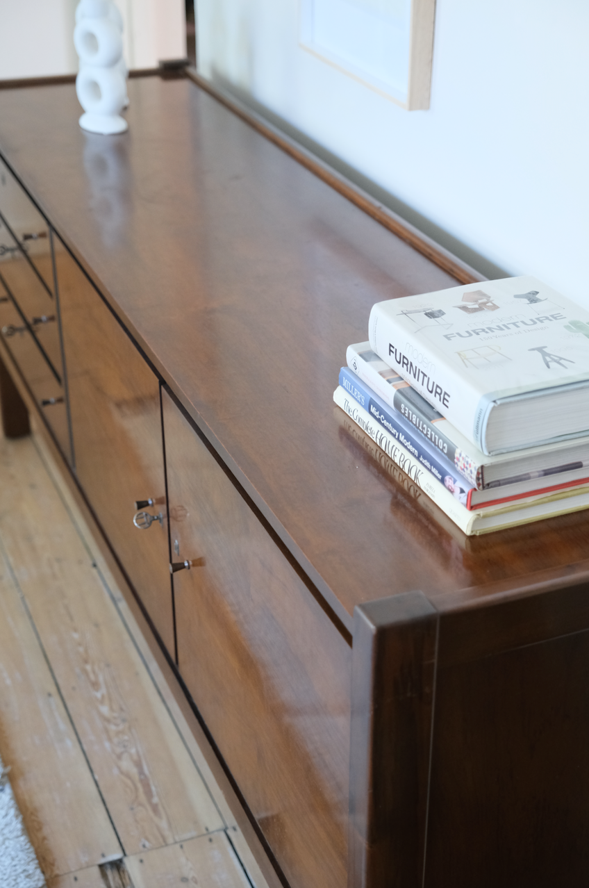 Mid-Century Modern Imbuia wood sideboard