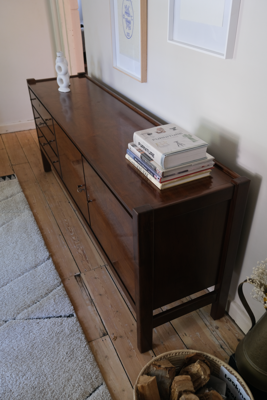 Mid-Century Modern Imbuia wood sideboard