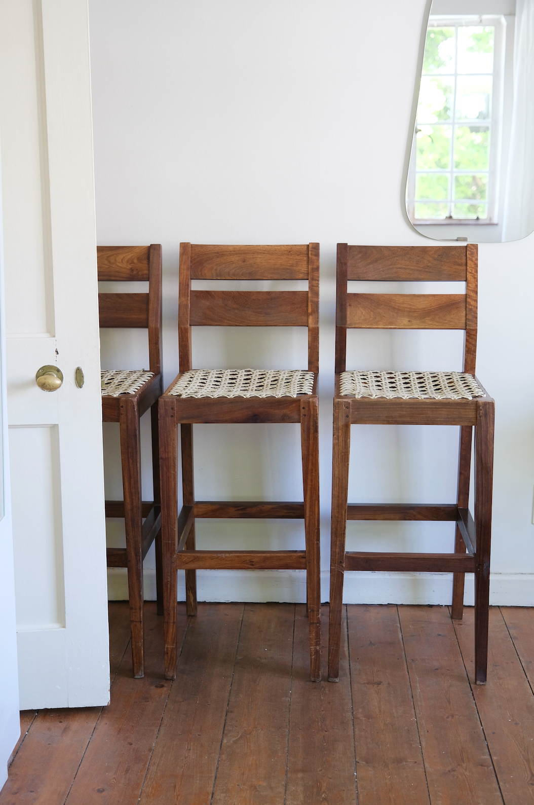 3 original Haldane Martin bar stools