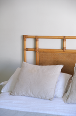 Load image into Gallery viewer, Cane and rattan headboard for double bed
