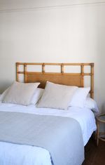 Load image into Gallery viewer, Cane and rattan headboard for double bed
