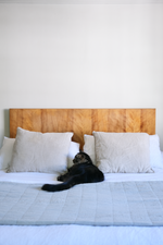 Load image into Gallery viewer, Maple wood headboard for double bed
