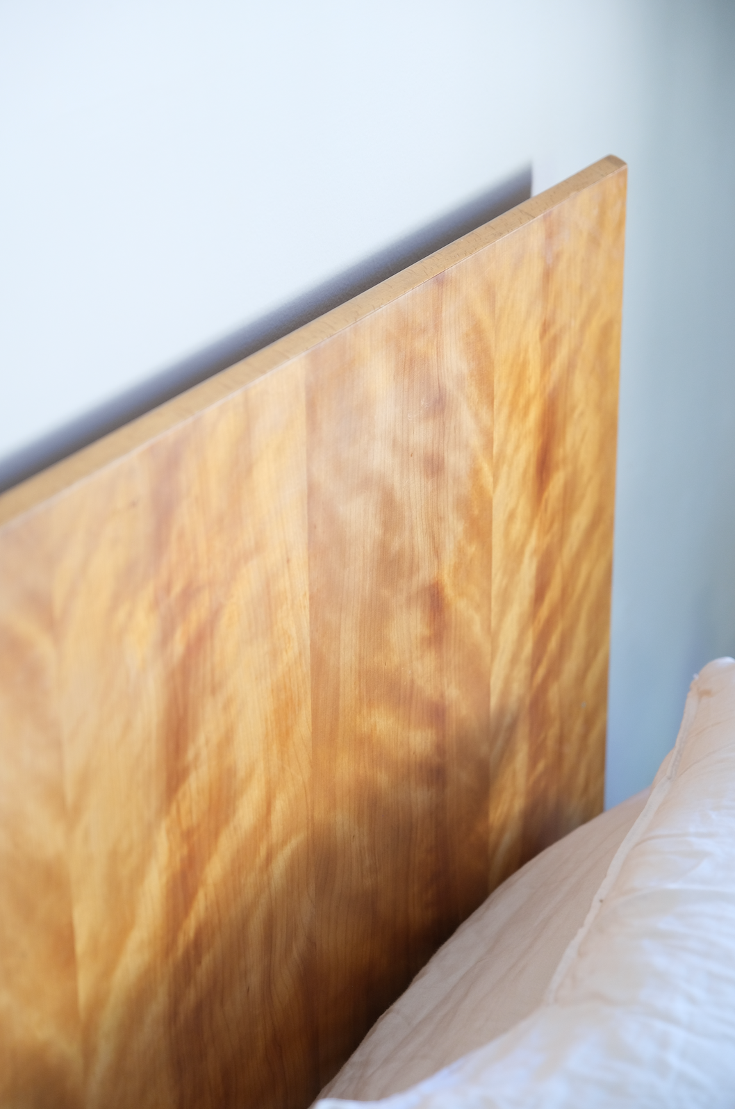 Maple wood headboard for double bed