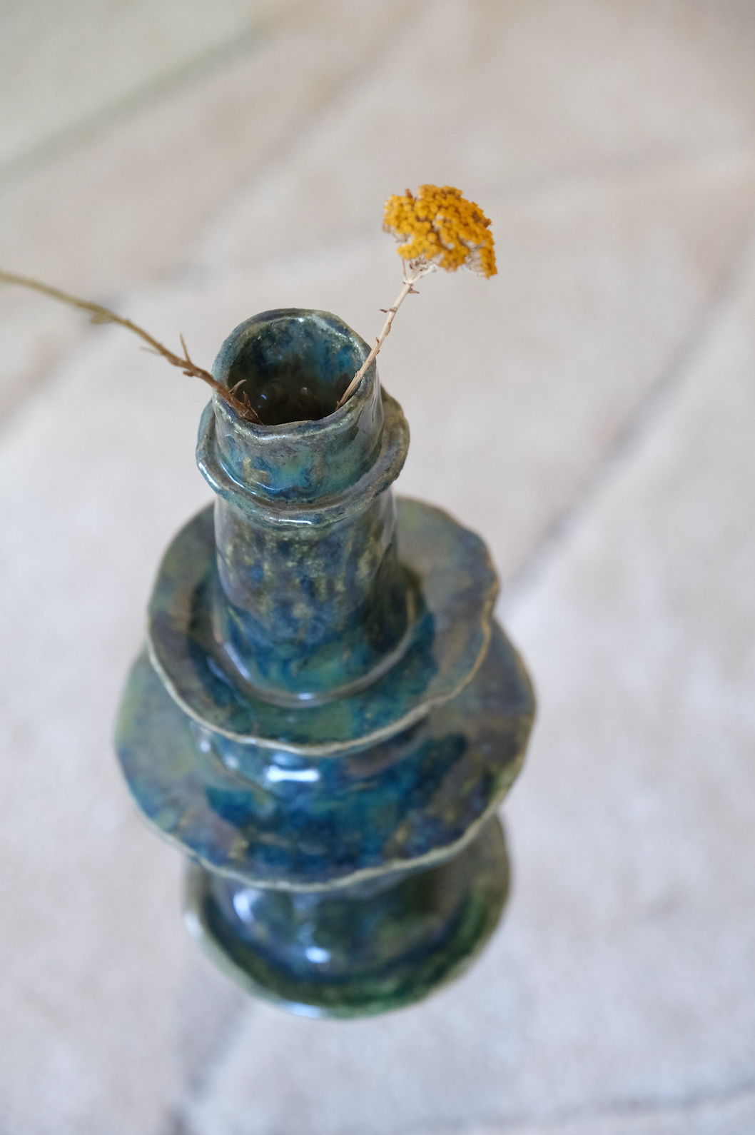 Handmade ceramic vase/candle holder