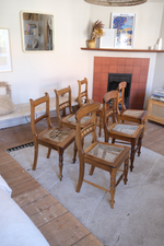 Load image into Gallery viewer, 6 farm style dining chairs (can be purchased per 3)
