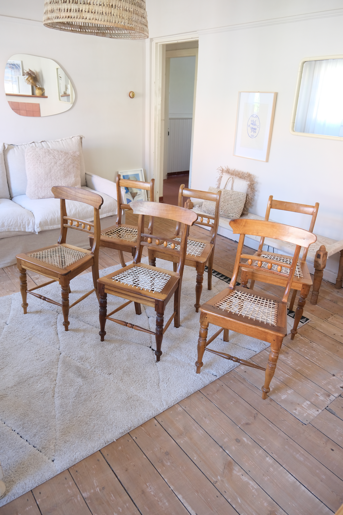 6 farm style dining chairs can be purchased per 3 Maison Cape Town