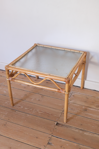 Cane side table