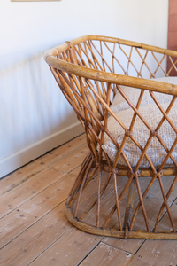 1960's vintage cane sofa