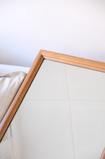 Load image into Gallery viewer, Light wooden frame large mirror (91 x 61 cm)
