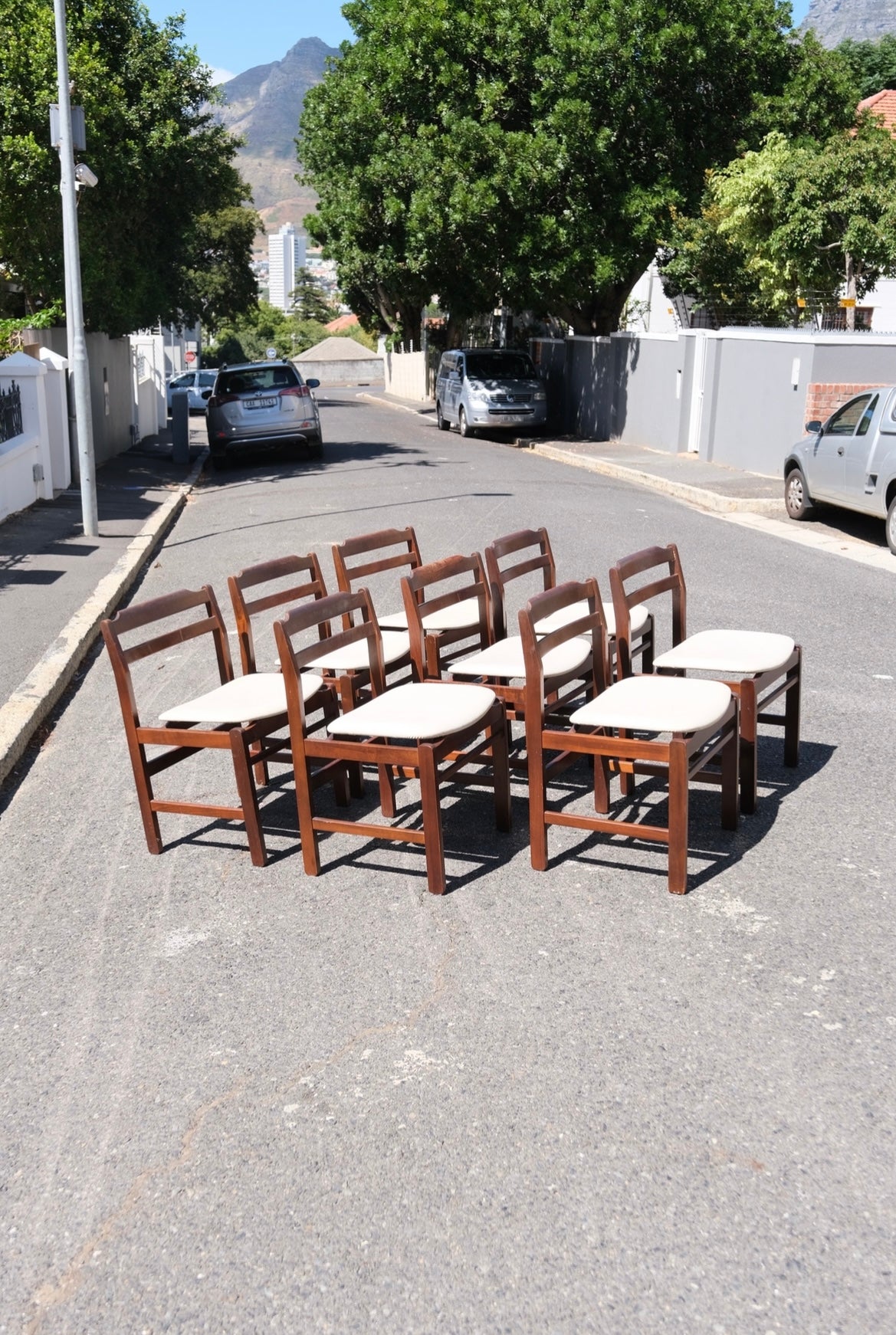 Set of 8 Mid-Century Modern dining chairs